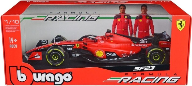 Bolid F1 Ferrari SF 23 16 Leclerc 2023 BBurago 1 18 16812 Bburago